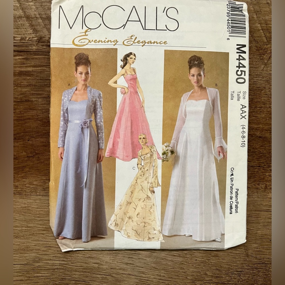NEW McCalls Evening Dress Sewing Pattern